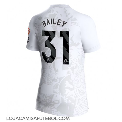 Camisa de Futebol Aston Villa Leon Bailey #31 Equipamento Secundário Mulheres 2023-24 Manga Curta